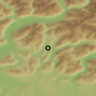 Shaded relief of the 51 km around Sorengo, drawn from the GMTED2010 grid