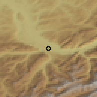 Shaded relief of the 51 km around Spiez, drawn from the GMTED2010 grid