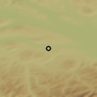 Shaded relief of the 51 km around Sulgen, drawn from the GMTED2010 grid