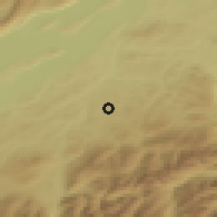 Shaded relief of the 51 km around Tafers, drawn from the GMTED2010 grid