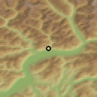 Shaded relief of the 51 km around Tenero-Contra, drawn from the GMTED2010 grid