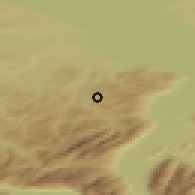 Shaded relief of the 51 km around Teufen, drawn from the GMTED2010 grid