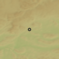 Shaded relief of the 50 km around Thayngen, drawn from the GMTED2010 grid