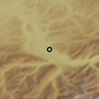 Shaded relief of the 51 km around Thun, drawn from the GMTED2010 grid