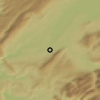 Shaded relief of the 51 km around Troinex, drawn from the GMTED2010 grid