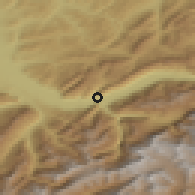 Shaded relief of the 51 km around Unterseen, drawn from the GMTED2010 grid
