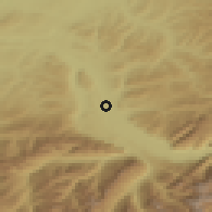 Shaded relief of the 51 km around Uttigen, drawn from the GMTED2010 grid