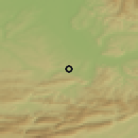 Shaded relief of the 51 km around Biel-Benken, drawn from the GMTED2010 grid