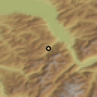 Shaded relief of the 51 km around Val-d'Illiez, drawn from the GMTED2010 grid