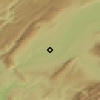 Shaded relief of the 51 km around Vernier, drawn from the GMTED2010 grid