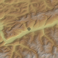 Shaded relief of the 51 km around Vétroz, drawn from the GMTED2010 grid