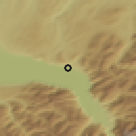 Shaded relief of the 51 km around Vevey, drawn from the GMTED2010 grid