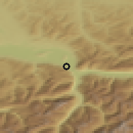 Shaded relief of the 51 km around Bilten, drawn from the GMTED2010 grid