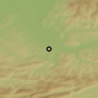 Shaded relief of the 51 km around Binningen, drawn from the GMTED2010 grid
