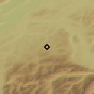 Shaded relief of the 51 km around Wahlern, drawn from the GMTED2010 grid