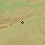 Shaded relief of the 51 km around Wangen, drawn from the GMTED2010 grid