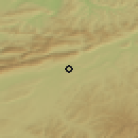 Shaded relief of the 51 km around Wangen an der Aare, drawn from the GMTED2010 grid