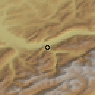 Shaded relief of the 51 km around Wilderswil, drawn from the GMTED2010 grid