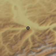 Shaded relief of the 51 km around Wimmis, drawn from the GMTED2010 grid