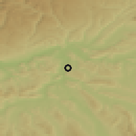 Shaded relief of the 51 km around Würenlingen, drawn from the GMTED2010 grid