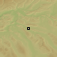 Shaded relief of the 51 km around Würenlos, drawn from the GMTED2010 grid