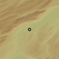 Shaded relief of the 51 km around Yverdon, drawn from the GMTED2010 grid