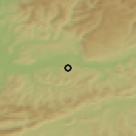 Shaded relief of the 51 km around Zeiningen, drawn from the GMTED2010 grid