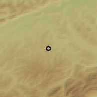 Shaded relief of the 51 km around Zell, drawn from the GMTED2010 grid