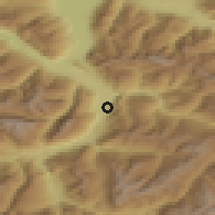 Shaded relief of the 51 km around Zizers, drawn from the GMTED2010 grid