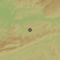 Shaded relief of the 51 km around Zunzgen, drawn from the GMTED2010 grid
