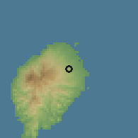 Shaded relief of the 60 km around Trindade, drawn from the GMTED2010 grid