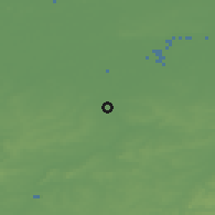 Shaded relief of the 49 km around Aalst, drawn from the GMTED2010 grid