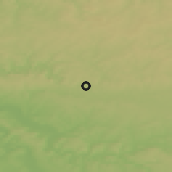 Shaded relief of the 50 km around Chiny, drawn from the GMTED2010 grid