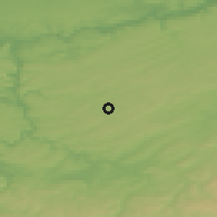 Shaded relief of the 49 km around Ciney, drawn from the GMTED2010 grid