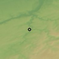 Shaded relief of the 49 km around Comblain-au-Pont, drawn from the GMTED2010 grid