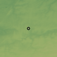 Shaded relief of the 49 km around Courcelles, drawn from the GMTED2010 grid