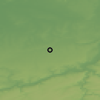 Shaded relief of the 49 km around Crisnée, drawn from the GMTED2010 grid