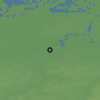 Shaded relief of the 49 km around Dendermonde, drawn from the GMTED2010 grid