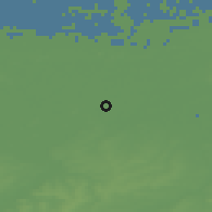 Shaded relief of the 49 km around Destelbergen, drawn from the GMTED2010 grid