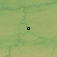 Shaded relief of the 49 km around Dinant, drawn from the GMTED2010 grid