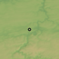 Shaded relief of the 50 km around Doische, drawn from the GMTED2010 grid