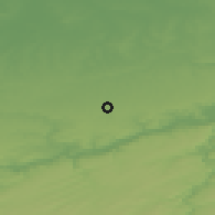 Shaded relief of the 49 km around Donceel, drawn from the GMTED2010 grid