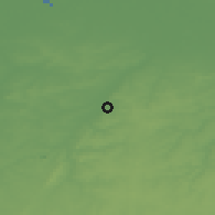Shaded relief of the 49 km around Drogenbos, drawn from the GMTED2010 grid
