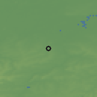 Shaded relief of the 49 km around Erpe-Mere, drawn from the GMTED2010 grid