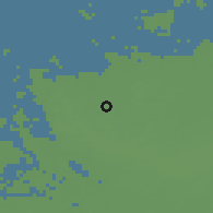 Shaded relief of the 49 km around Essen, drawn from the GMTED2010 grid