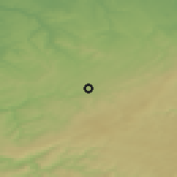 Shaded relief of the 49 km around Eupen, drawn from the GMTED2010 grid
