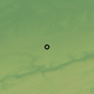 Shaded relief of the 49 km around Faimes, drawn from the GMTED2010 grid