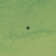 Shaded relief of the 49 km around Fleurus, drawn from the GMTED2010 grid