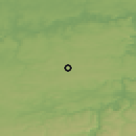 Shaded relief of the 49 km around Florennes, drawn from the GMTED2010 grid