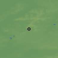Shaded relief of the 49 km around Frasnes-lez-Anvaing, drawn from the GMTED2010 grid